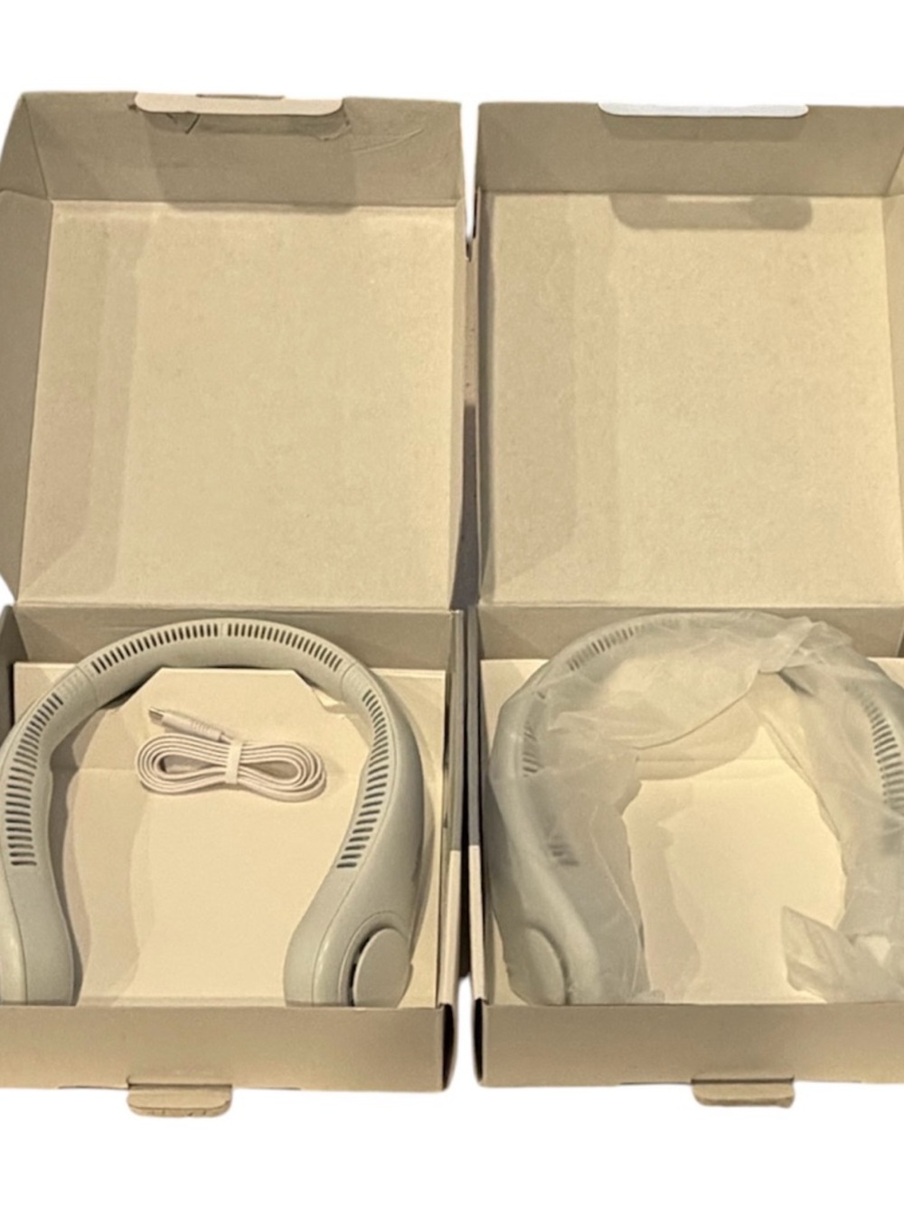 BUNDLE: 2x Jisulife Life 3 Portable Neck Fans- New Gen- Open Box